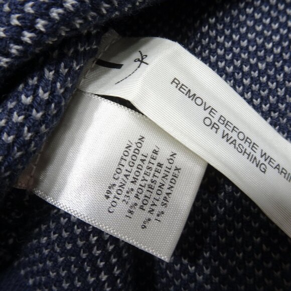 Ann Taylor Size XS 3/4 Sleeves Stretch Sweater Dress Slit Button Detail - Picture 9 of 9